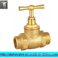 Brass Stop Valve for Water Male X Male (a. 0144)